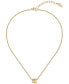 Gold-Tone Stainless Steel Virtua Pendant Necklace, 15-3/4" + 3" extender