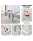 Фото #9 товара Modern Grey Imitation Marble Dining Table - 63" x 37"