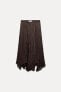 ZW COLLECTION ASYMMETRIC MIDI SKIRT