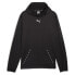 Фото #1 товара Puma Fit Taped Pwrfleece Lite Logo Hoodie Mens Black Casual Outerwear 52493501