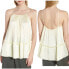 Фото #1 товара Lewit Pleated Swing Tank Top Light Yellow Crinkles Cami Size S 147354