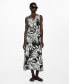 ფოტო #1 პროდუქტის Women's Bow Printed Dress