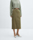 ფოტო #4 პროდუქტის Women's Pocket Detail Long Cargo Skirt