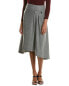 Ba&Sh Wool-Blend High-Low Skirt Women's Grey 36