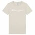 Women’s Short Sleeve T-Shirt Champion Big Script Logo White