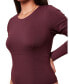 ფოტო #3 პროდუქტის Plus Size Ofra Long-sleeve Bodysuit