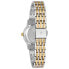 Фото #3 товара Bulova Classic Quartz Ladies Watch Stainless Steel Diamond Two-Tone Yellow Gold