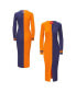 ფოტო #1 პროდუქტის Women's Orange, Navy Denver Broncos Shoko Knit Button-Up Sweater Dress