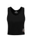 Women's Black Florida State Seminoles Tonal Neutral Fitted Waist Length Racerback Tank Top