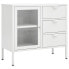 Фото #2 товара Sideboard BLAT Stahl und Hartglas Weiß