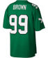 Men's Jerome Brown Kelly Green Philadelphia Eagles Legacy Replica Jersey