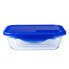 Фото #2 товара Герметичная коробочка для завтрака Pyrex Cook & Go Синий 1,7 L 24 x 18 cm Cтекло (5 штук)