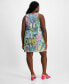 Plus Size Floral Sequin Sleeveless Tank Dress, Created for Macy's