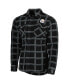 Men's Black Pittsburgh Steelers Industry Flannel Button-Up Shirt Jacket