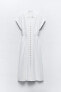 Фото #1 товара Платье-рубашка миди из смесового льна ZARA