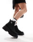 Calvin Klein Jeans lace up combat boots in black