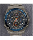 Men's Chronograph Precisionist Gray Stainless Steel Bracelet Watch 46.5mm