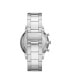 ფოტო #3 პროდუქტის Men's Neutra Silver-Tone Bracelet Watch 44mm