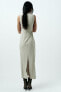 Фото #6 товара Платье без рукавов ZARA Midi draped