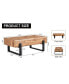 Фото #4 товара Retro Coffee Table with Storage Drawers and Metal Legs