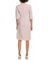 Teri Jon By Rickie Freeman Stretch Crepe Pearl Midi Dress Women's