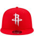Фото #3 товара Men's Red Houston Rockets Black & White Logo 9FIFTY Adjustable Snapback Hat