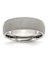 ფოტო #1 პროდუქტის Stainless Steel Polished with Stone Finish 7mm Band Ring