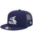 Men's Navy Chicago White Sox Cooperstown Collection Team Color Trucker 9FIFTY Snapback Hat Синий - фото #2