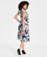 Women's Sleeveless Floral Fit & Flare Dress