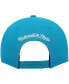 Men's Teal Charlotte Hornets Hardwood Classics Team Ground 2.0 Snapback Hat Голубой - фото #2