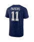 ფოტო #3 პროდუქტის Men's Micah Parsons Navy Dallas Cowboys Player Icon Name and Number T-shirt