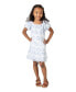 Toddler & Little Girls 2-Tone Eyelet Dress