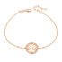 Pink gold plated silver bracelet with tree of life AGB485 / 20-ROSE