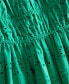 Фото #3 товара Women's Cotton Eyelet Smocked-Waist Dress, Created for Macy's