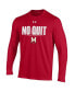 ფოტო #3 პროდუქტის Men's Red Maryland Terrapins Shooter Performance Long Sleeve T-shirt