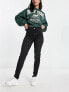 Pimkie Tall – Skinny-Jeans in Schwarz mit hohem Bund