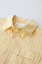 Striped linen blend shirt