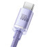 Фото #3 товара Kabel przewód do szybkiego ładowania i transferu danych USB USB-C 100W 2m fioletowy
