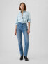 Cropped Denim Western Shirt