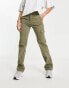 ASOS DESIGN slim cargo trouser in khaki Зеленый, 38 - фото #4