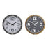 Фото #1 товара Настенное часы DKD Home Decor 40,5 x 10 x 40,5 cm Стеклянный Железо (2 штук)