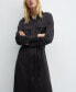 ფოტო #8 პროდუქტის Women's Satin Shirt Dress