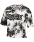 Фото #2 товара Women's Black and White Toronto Raptors Hardwood Classics Tie-Dye Cropped T-shirt