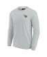Фото #3 товара Men's and Women's Gray Tennessee Titans Super Soft Long Sleeve T-shirt