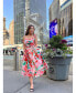 ფოტო #5 პროდუქტის Grace Floral Cotton Sleeveless Midi Dress