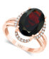 Фото #1 товара Кольцо LALI Jewels Garnet & Diamond Rose Gold.