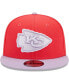 Men's Red, Lavender Kansas City Chiefs Two-Tone Color Pack 9FIFTY Snapback Hat Red, Lavender - фото #2