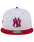 Фото #3 товара Men's White, Red New York Yankees Undervisor 59FIFTY Fitted Hat
