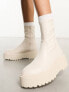 Public Desire Pabla chunky sole ankle boots in off white