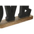 Декоративная фигура DKD Home Decor Чёрный Коричневый 40 x 5 x 15 cm (2 штук)
